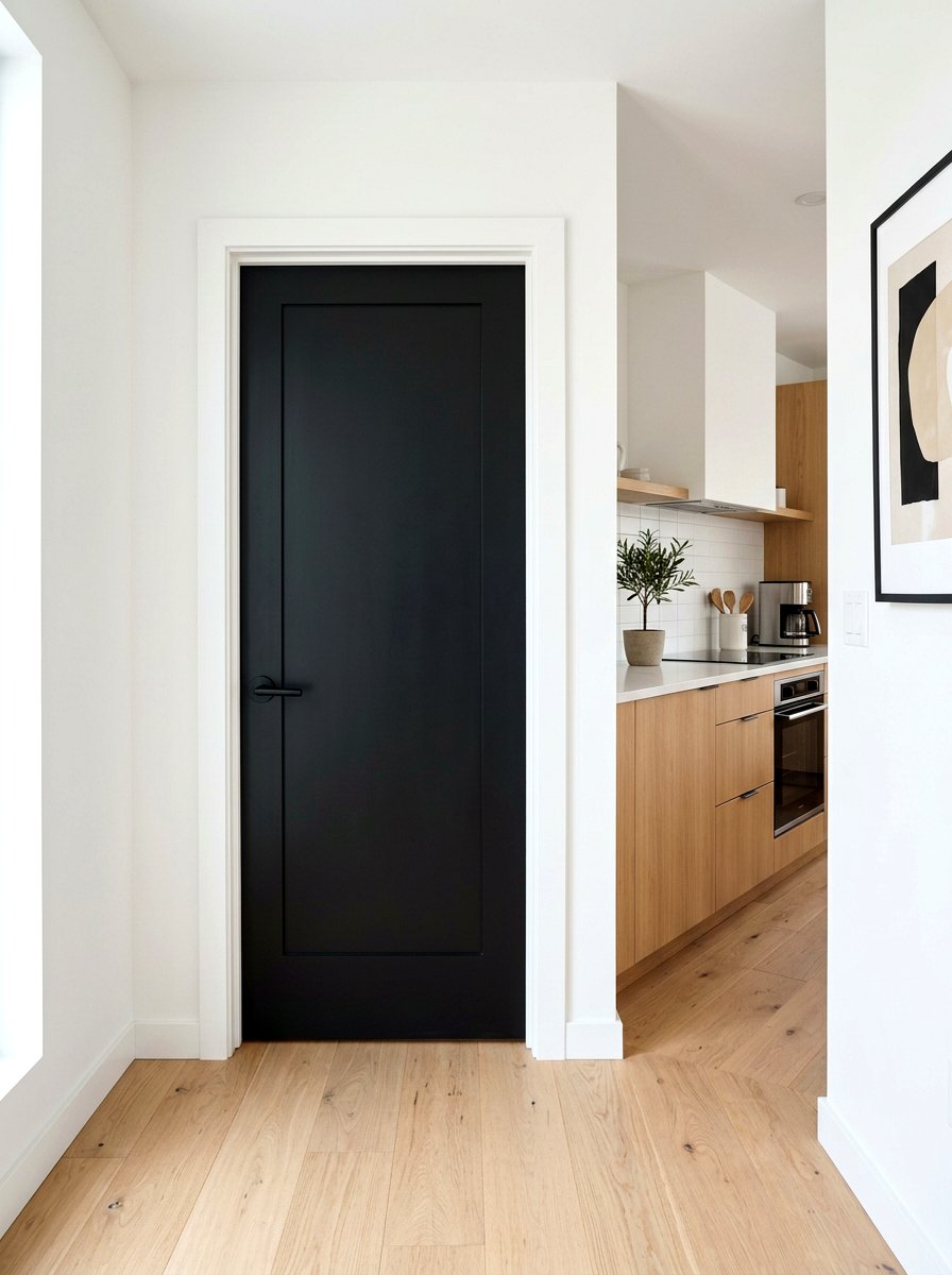 Matte Black Kitchen Door - 30 matte black kitchen ideas