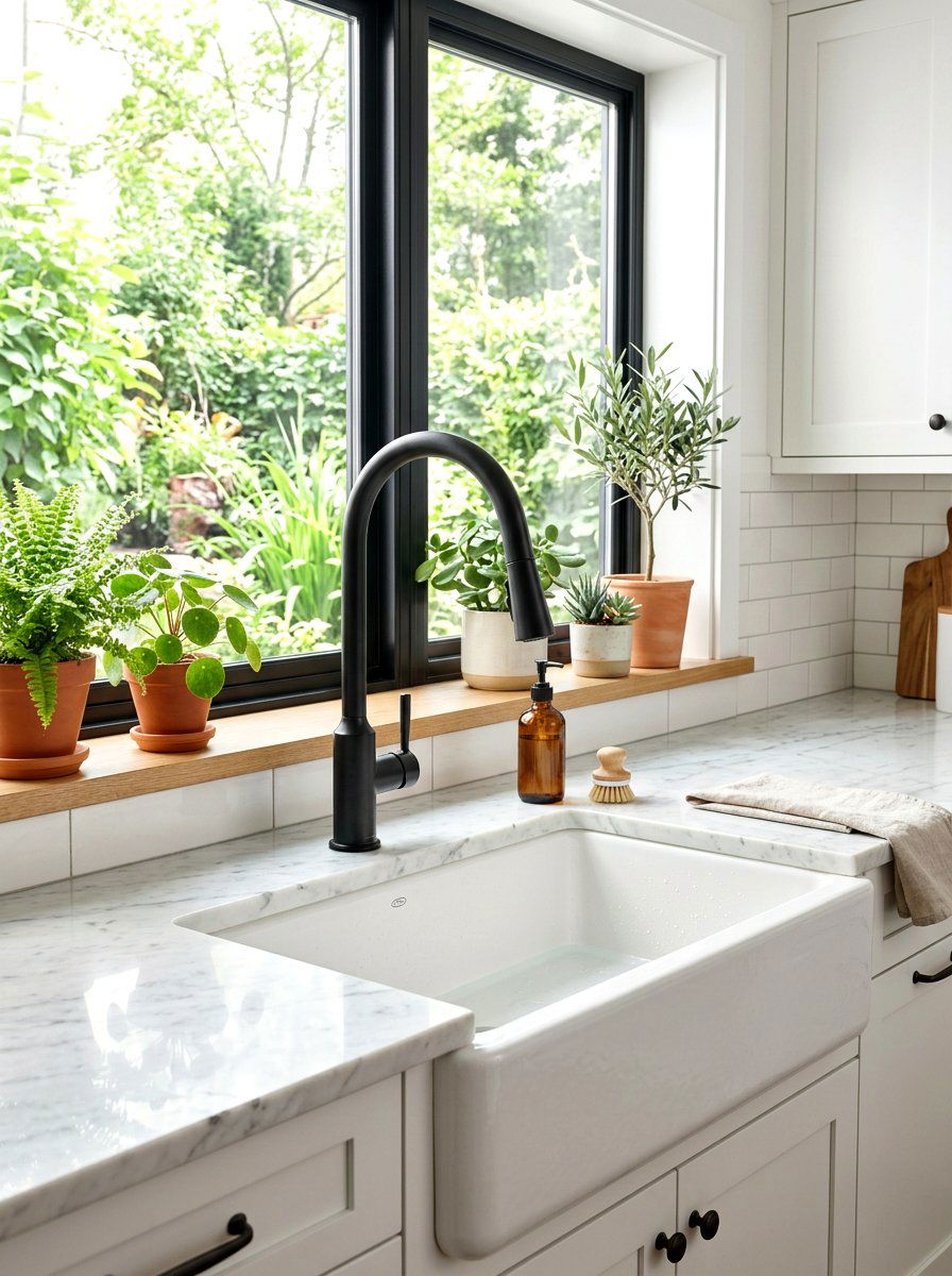 Matte Black Kitchen Faucet - 30 matte black kitchen ideas