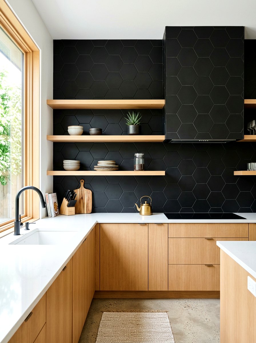 Matte Black Kitchen Tiles - 30 matte black kitchen ideas