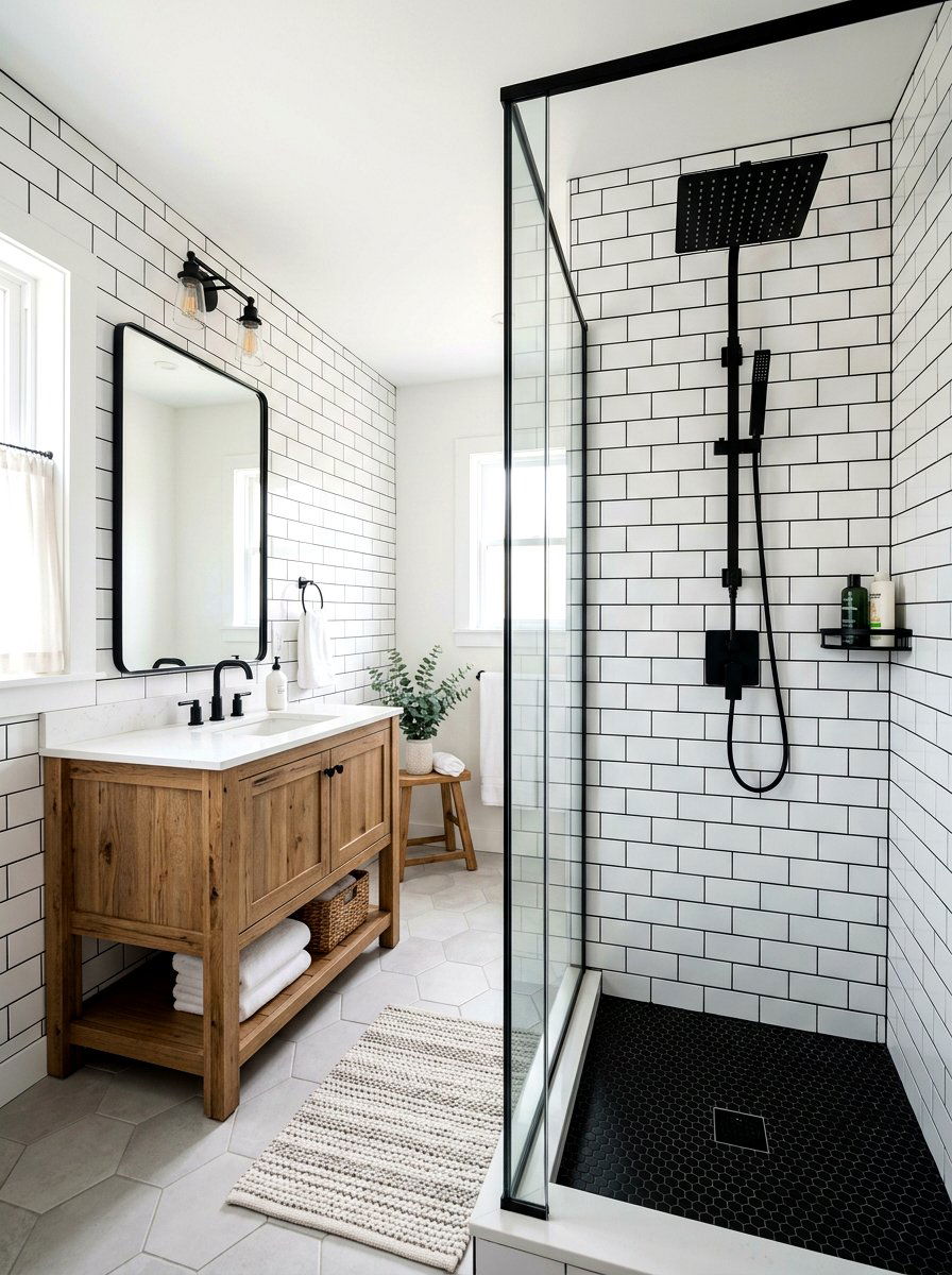 Matte Black Rain Shower - 30 rain head shower bathroom ideas