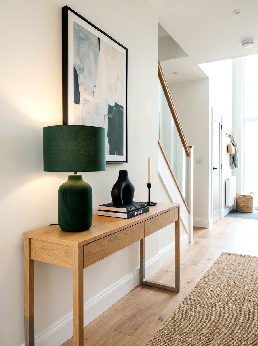 Matte Finish Lamp - 30 console table lamp ideas