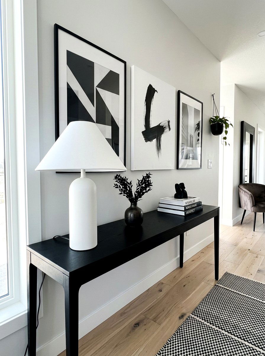 Matte White Lamp - 30 foyer lamp styling ideas