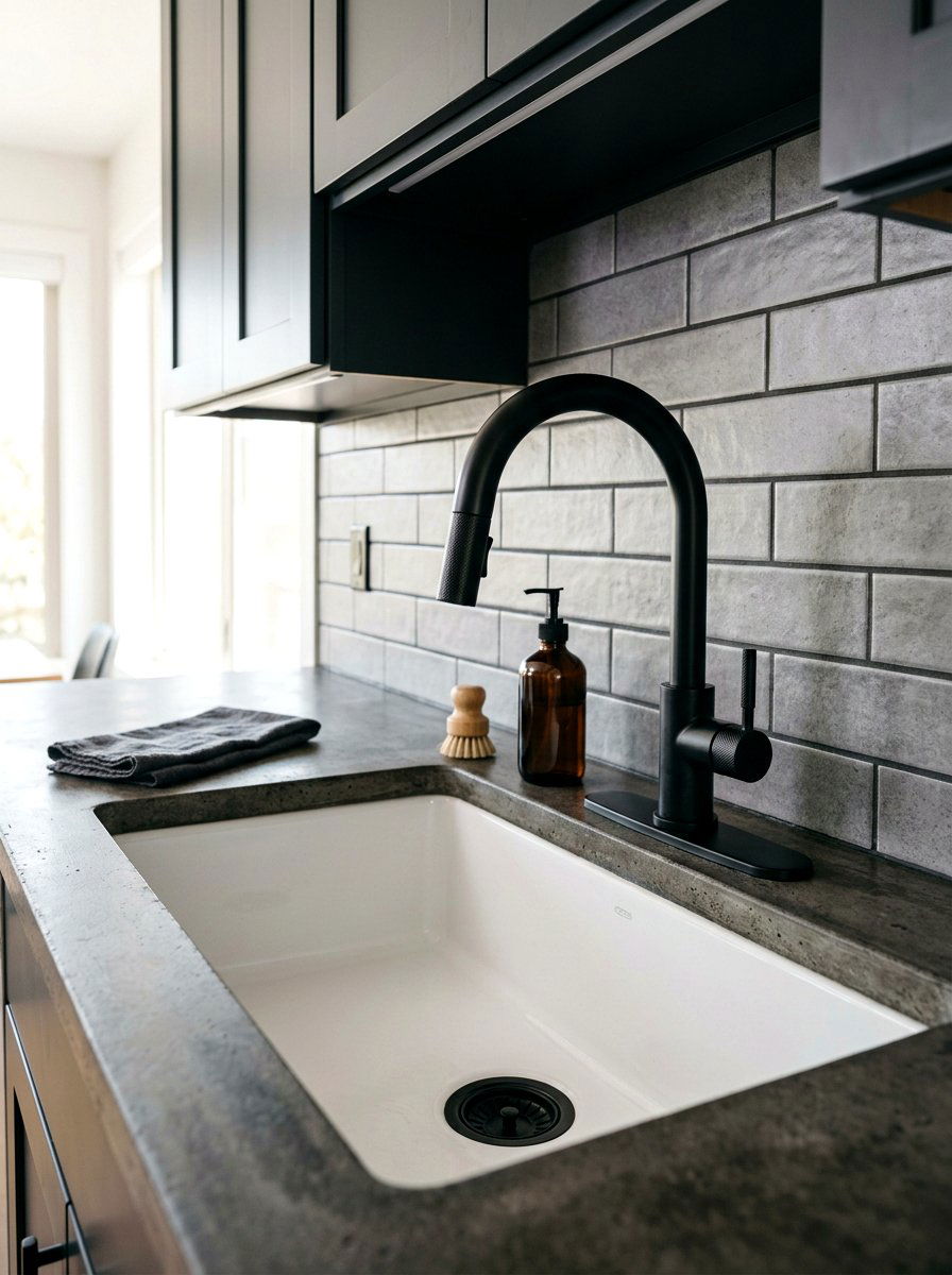 Matte black faucet cover - 30 rental bathroom makeover ideas aesthetic