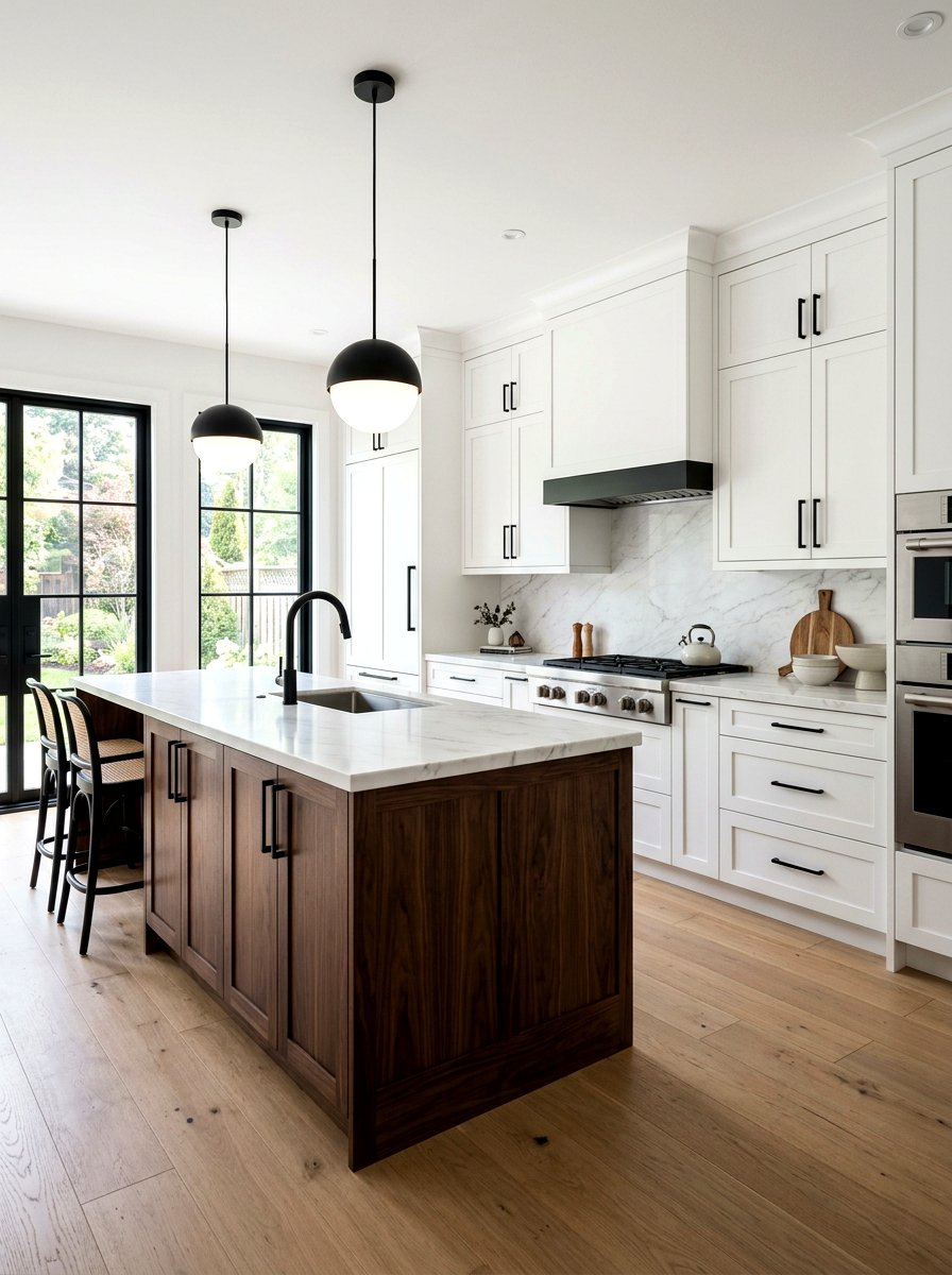 Matte black kitchen hardware - 30 neo deco kitchen ideas