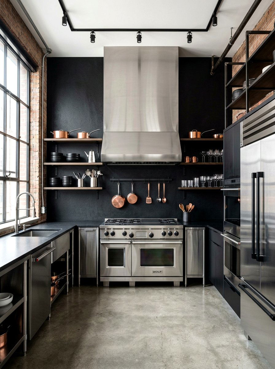Matte black slab backsplash - 30 slab backsplash ideas