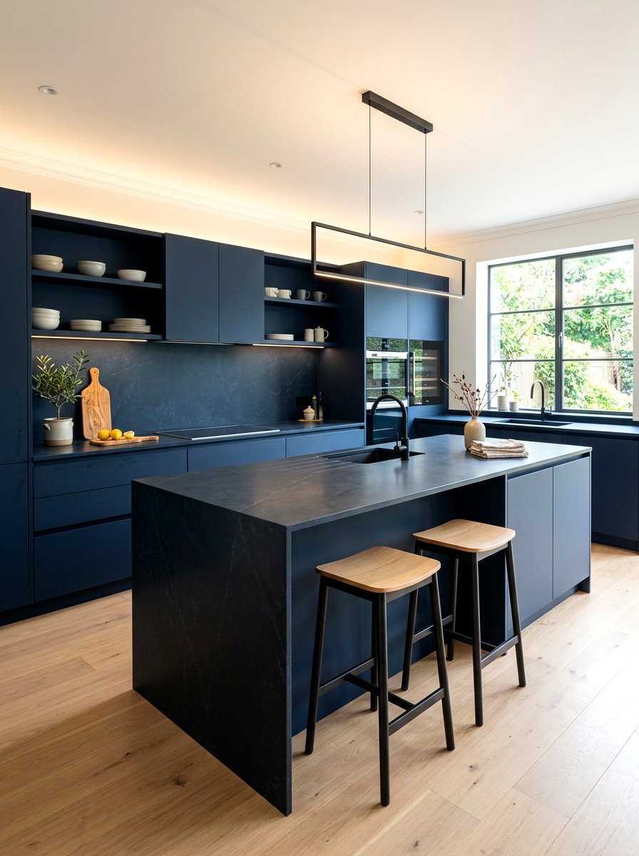 Matte finish quartz - 30 quartz kitchen ideas