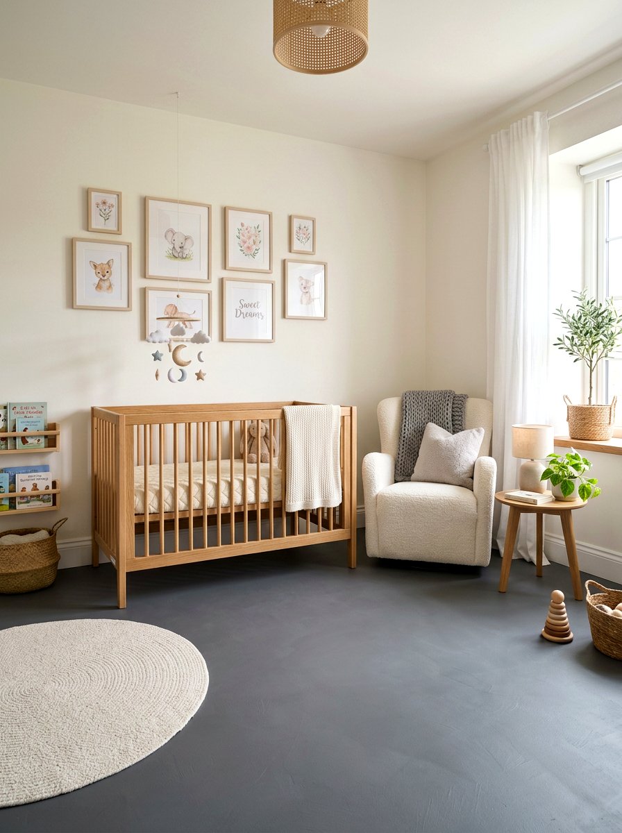 Matte painted floor - 30 painted floor ideas