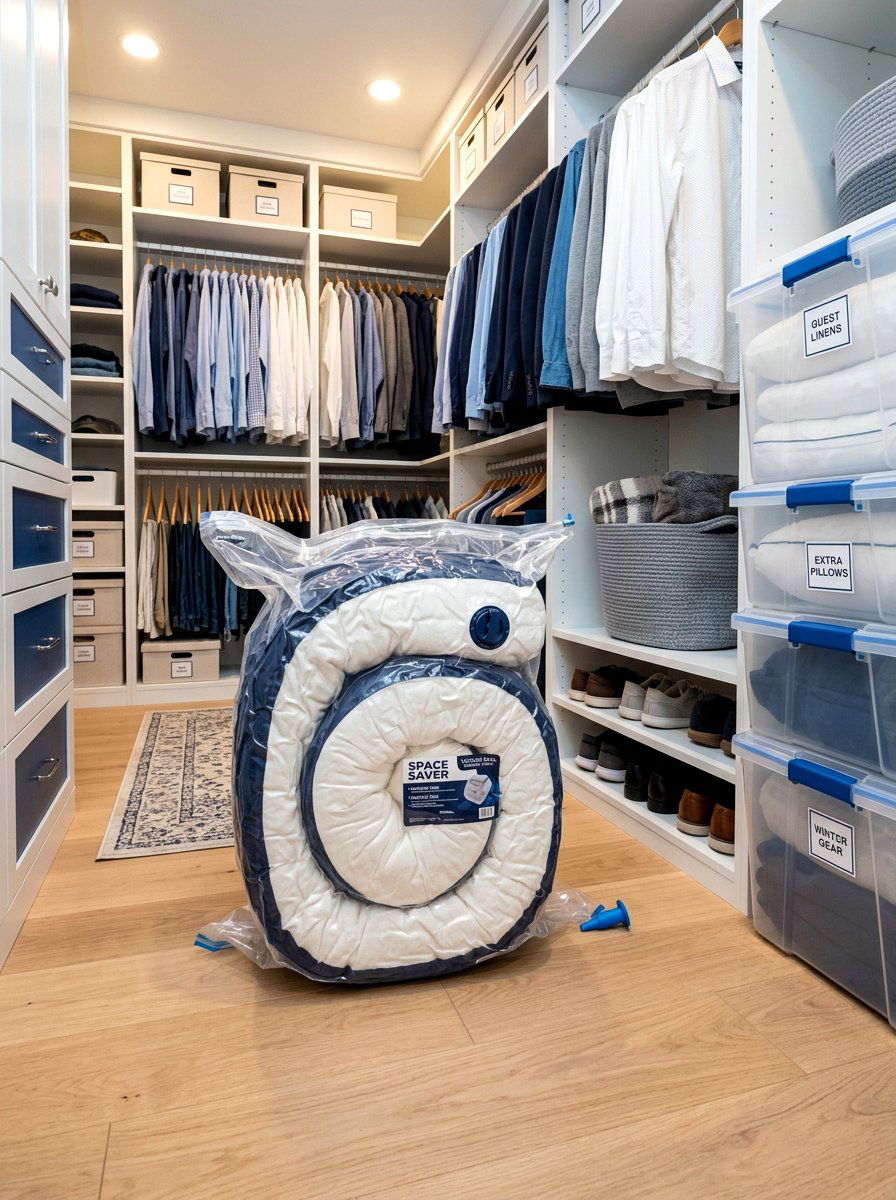 Mattress topper storage - 30 vacuum storage ideas