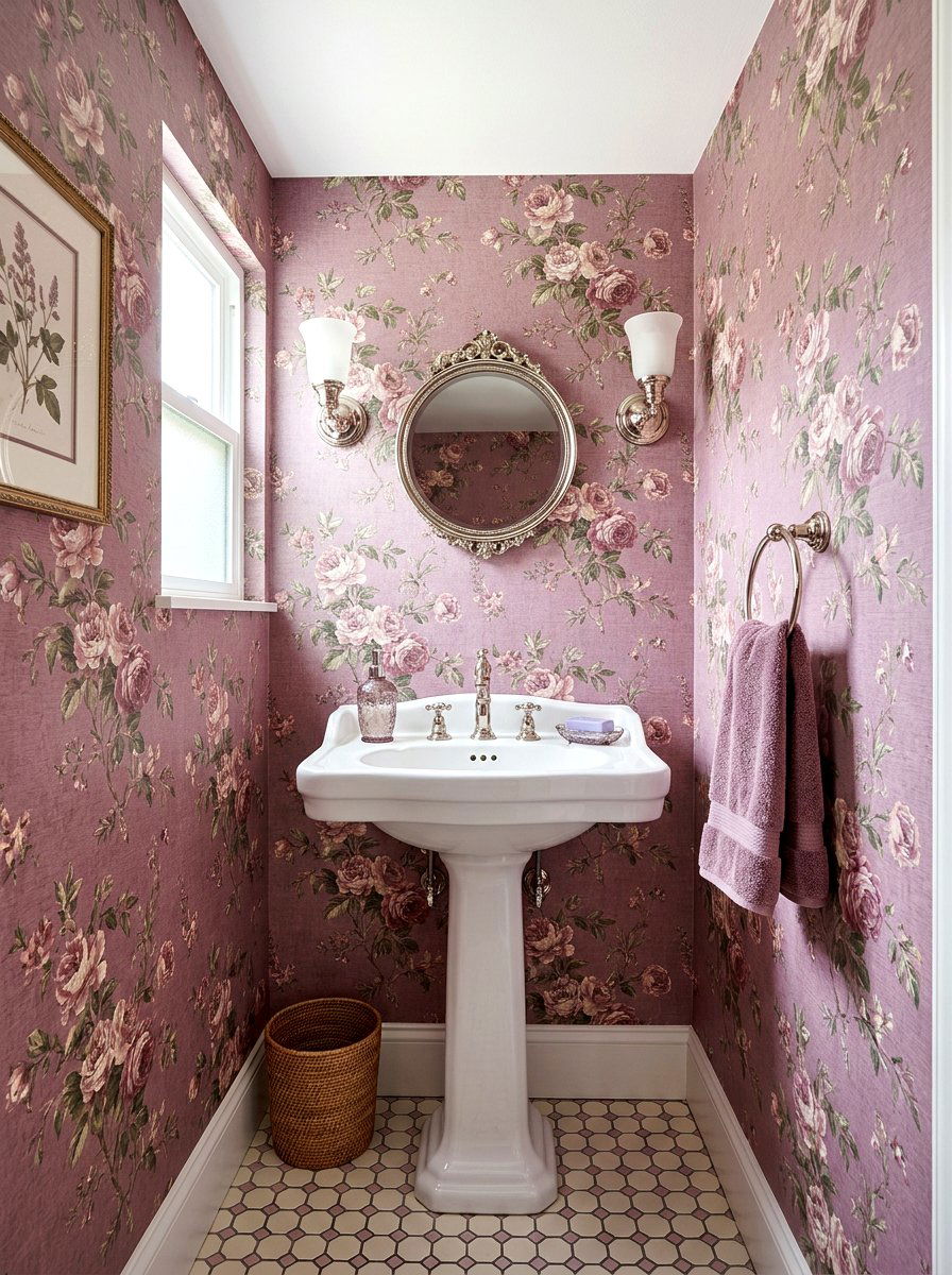Mauve Powder Room - 30 mauve decor ideas