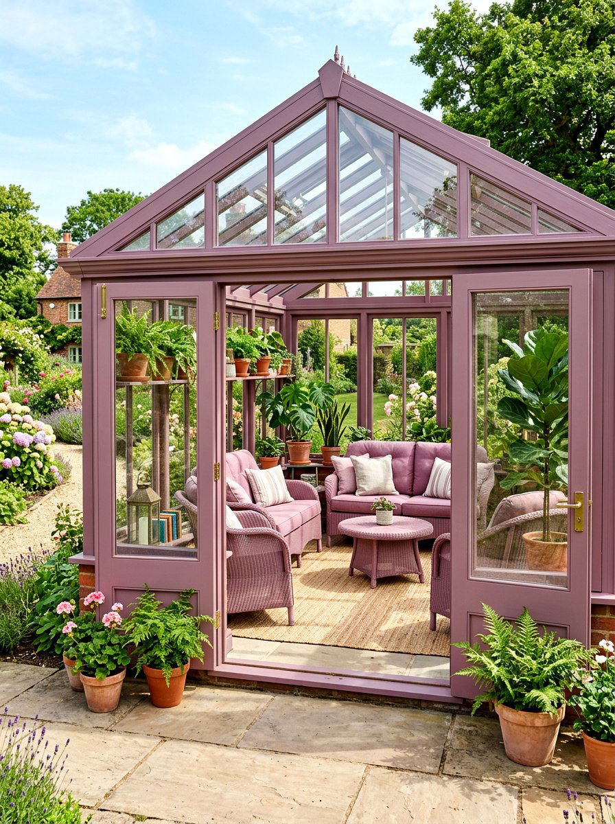Mauve Sunroom Space - 30 mauve decor ideas