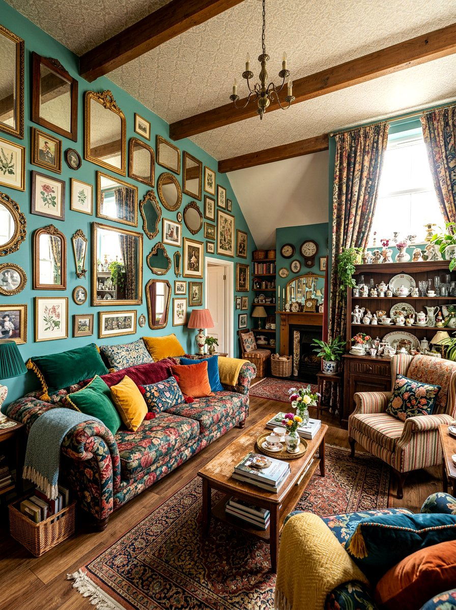 Maximalist Decor Living Room - 30 grandma core living room ideas