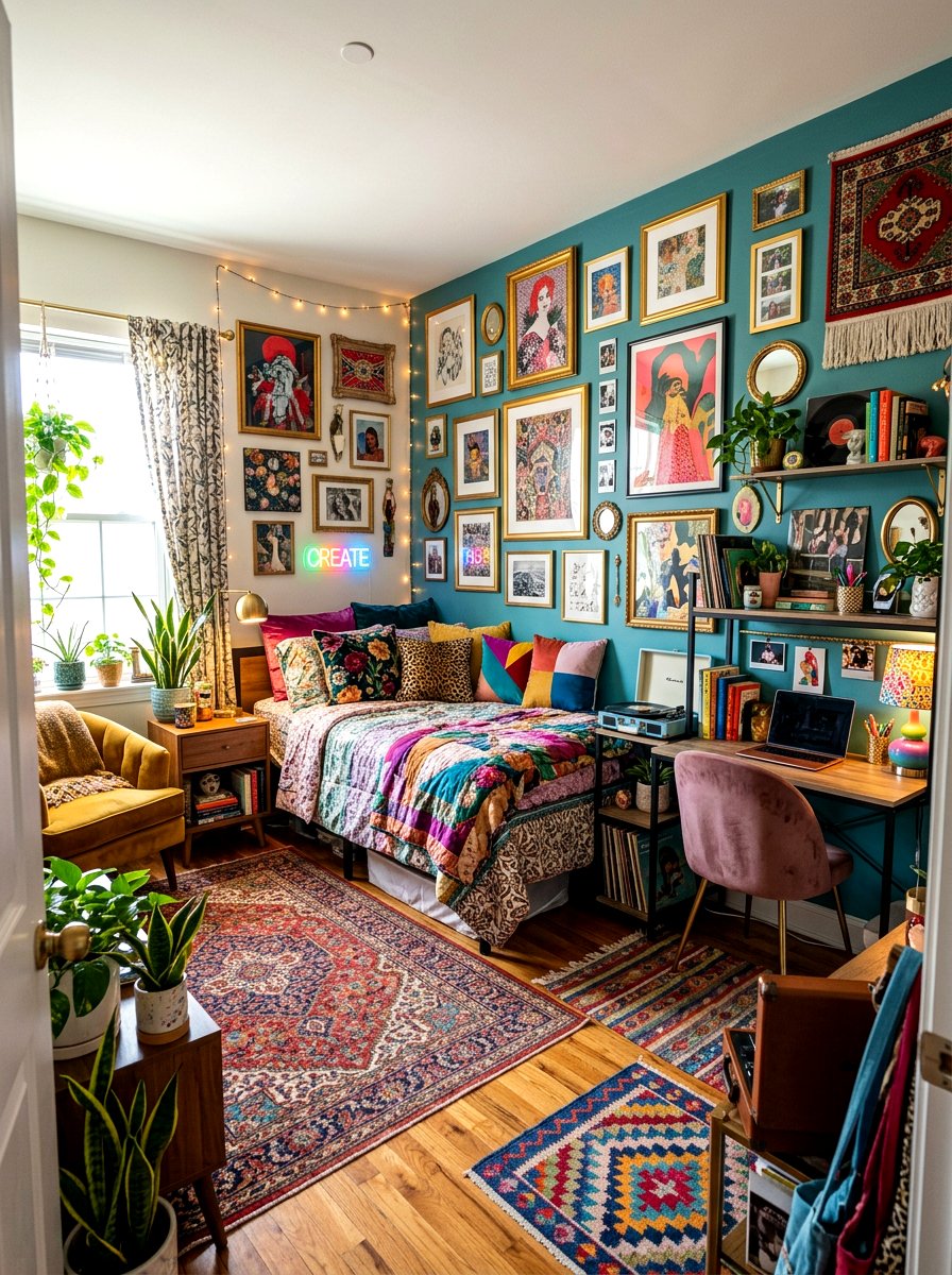 Maximalist Dorm Room - 30 dorm room ideas