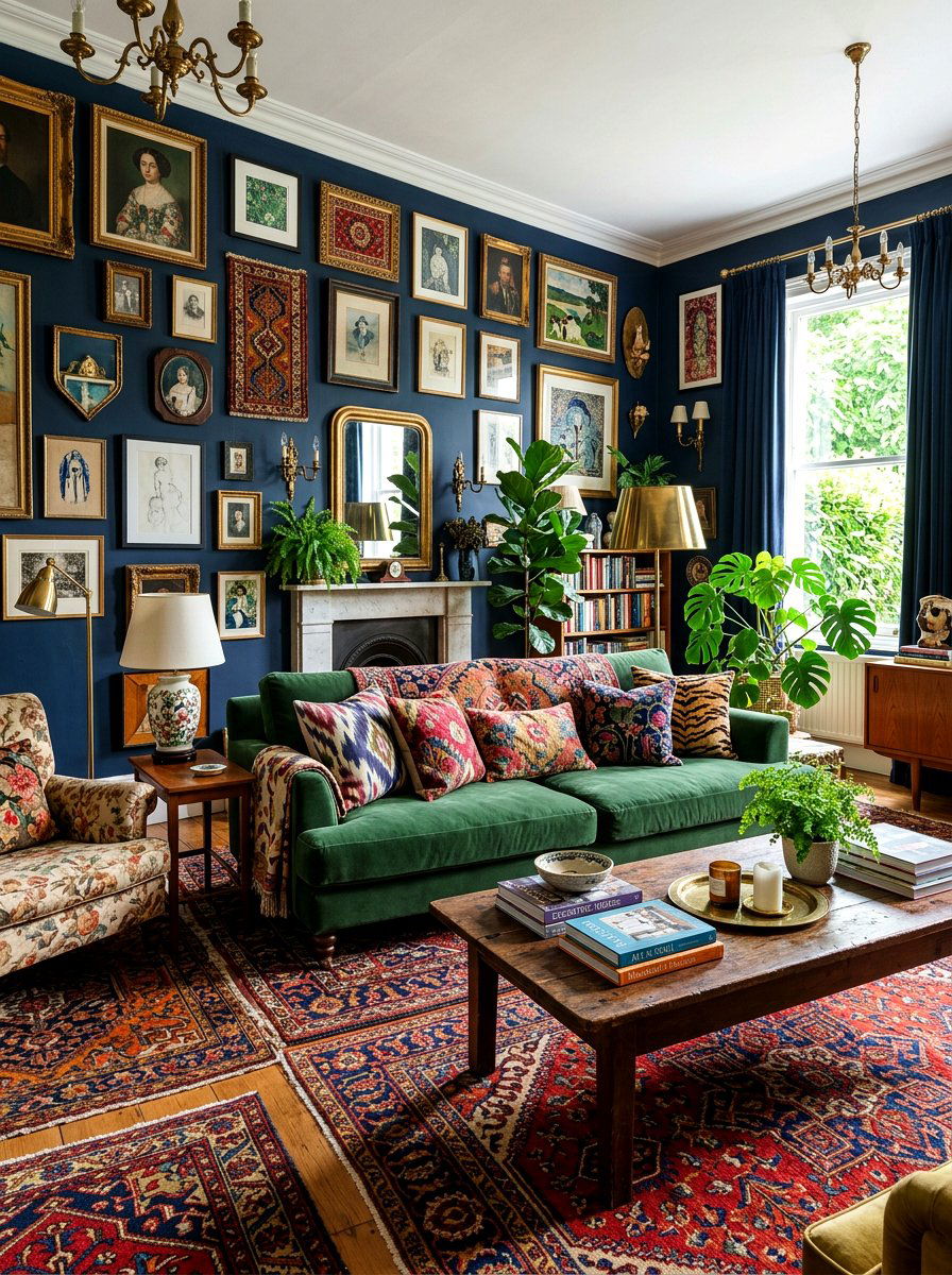 Maximalist Eclectic Living Room - 30 eclectic living room ideas