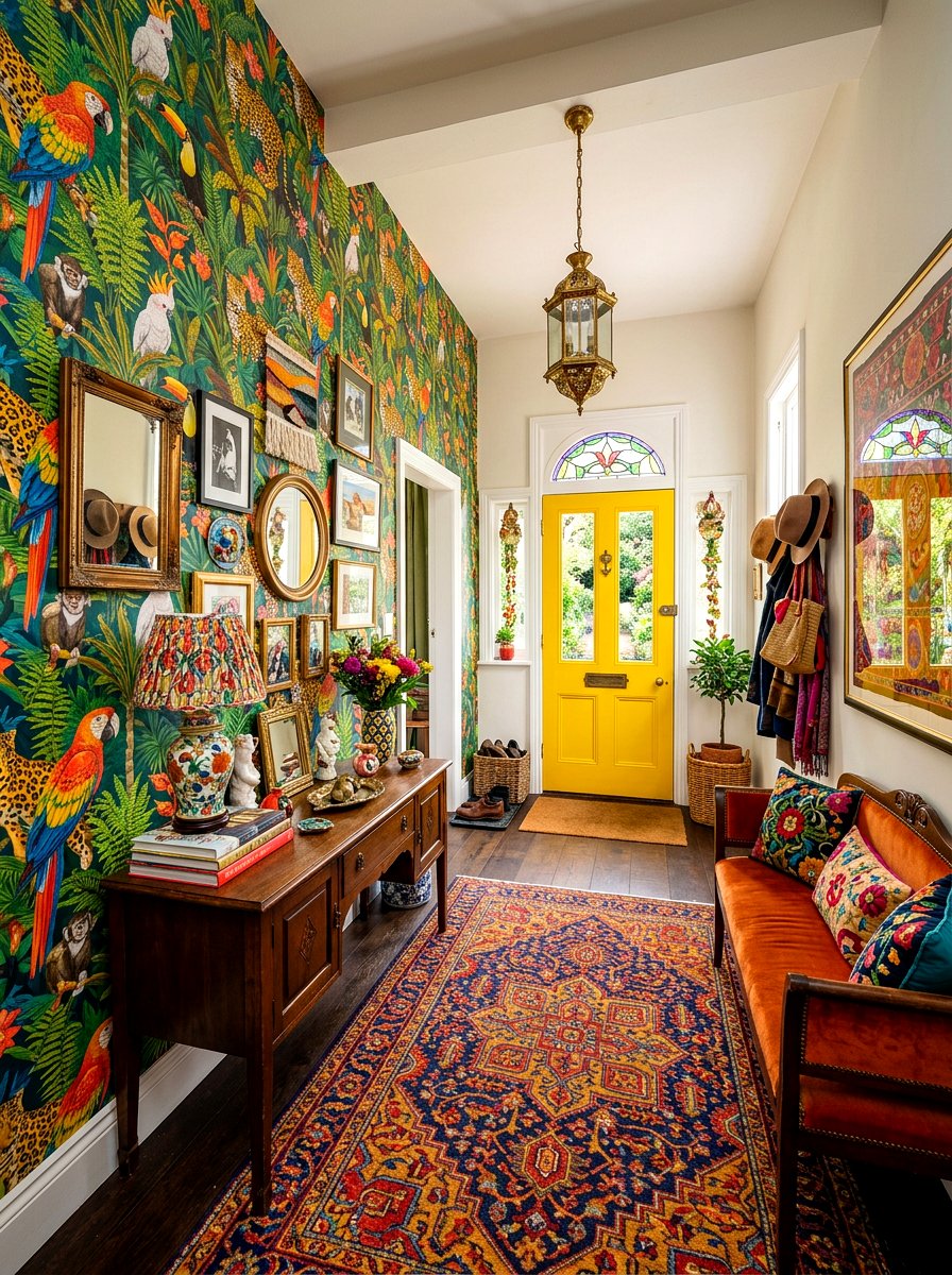 30 Entry Wallpaper Ideas to Transform Your Entry in Style