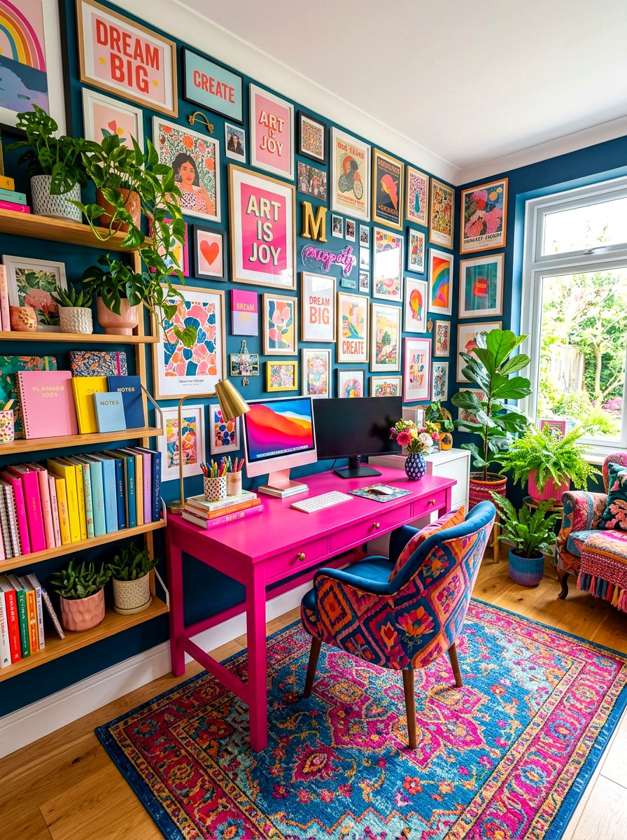 Maximalist Home Office Setup - 30 maximalist decor ideas