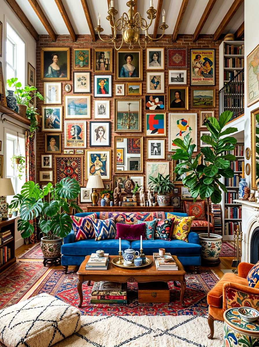 Maximalist Living Room - 30 eclectic home decor ideas