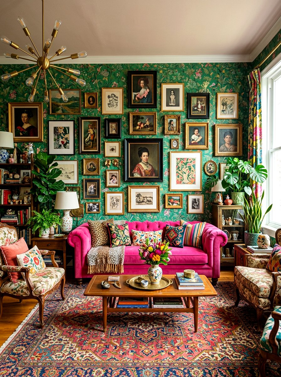 Maximalist Living Room - 30 viral living room decor ideas