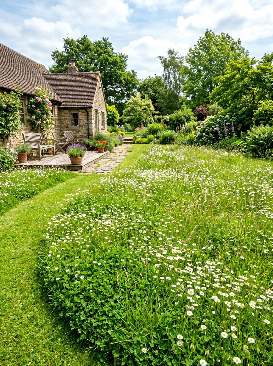 Meadow Lawn Backyard - 30 naturalistic backyard ideas