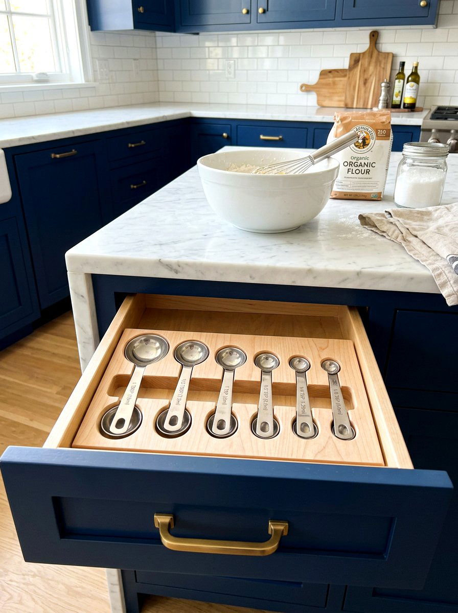Measuring Spoon Organizer - 30 kitchen drawer organization ideas
