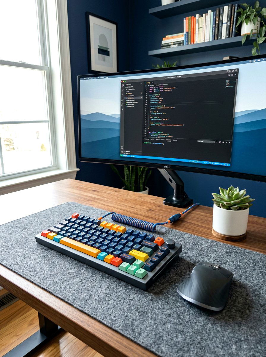Mechanical Keyboard Setup - 30 friction maxxing office ideas