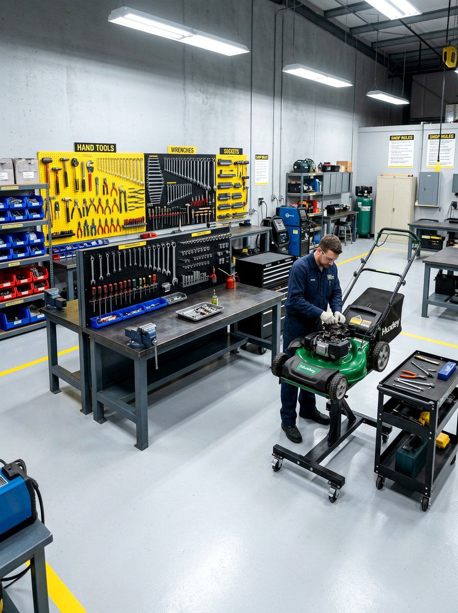 Mechanical Tool Room - 30 garage hobby room ideas