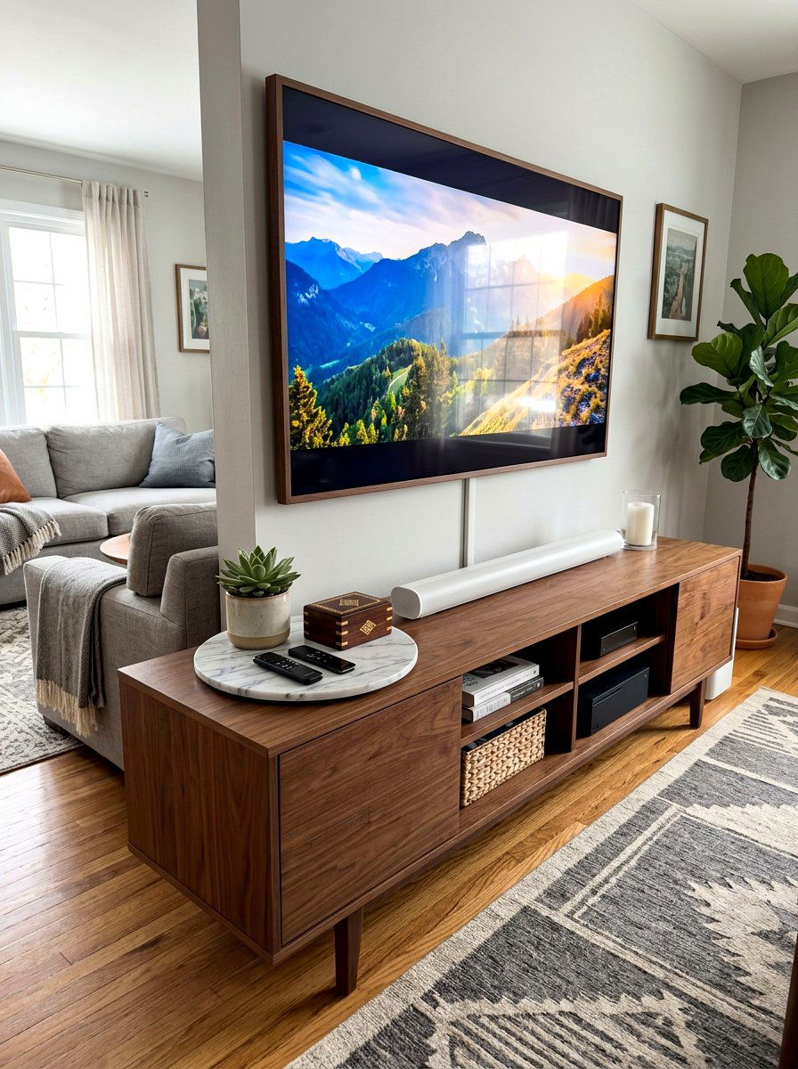Media Console Marble Tray - 30 marble tray styling ideas