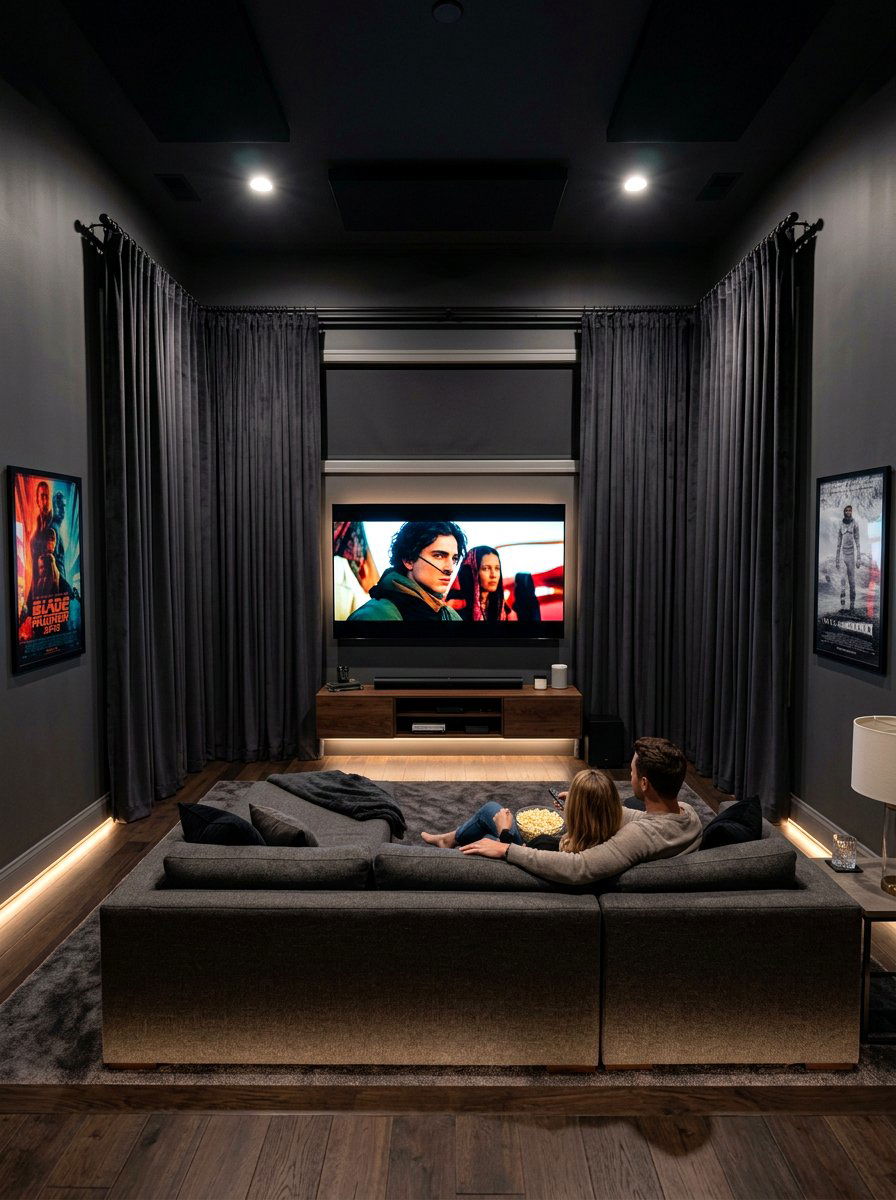 Media Room Blackout Curtains - 30 blackout curtain ideas