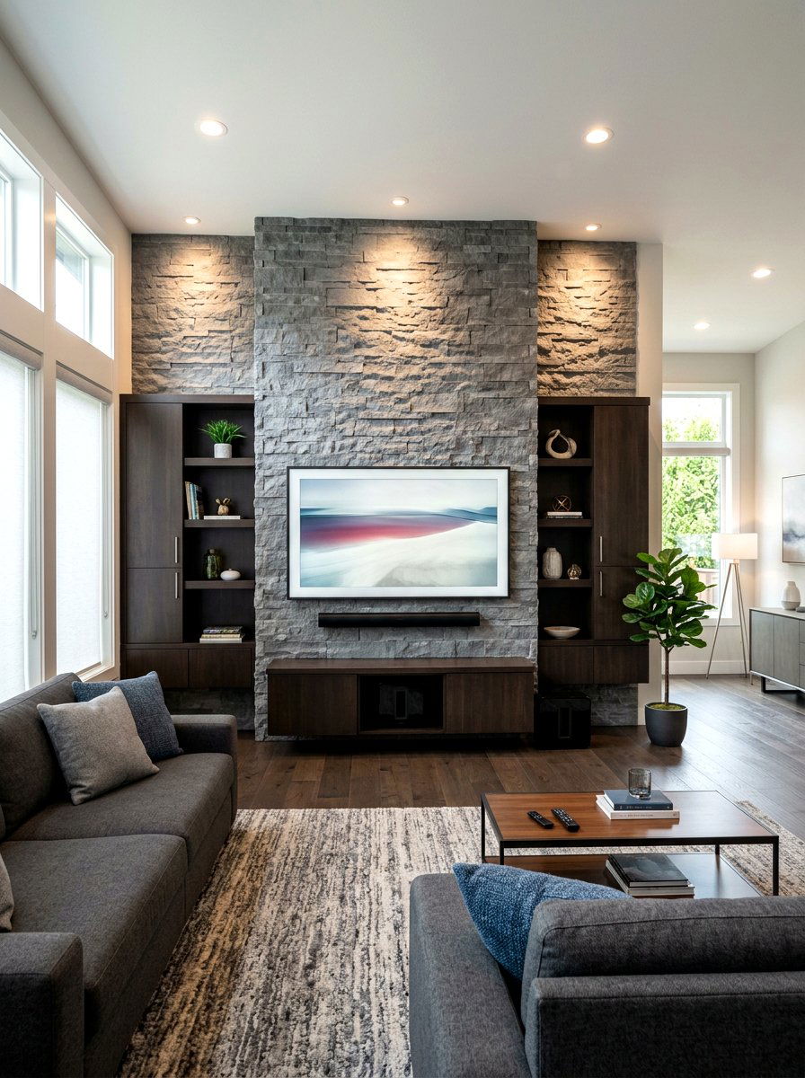 30 Stone Accent Wall Ideas for Drama, Texture, and Warmth