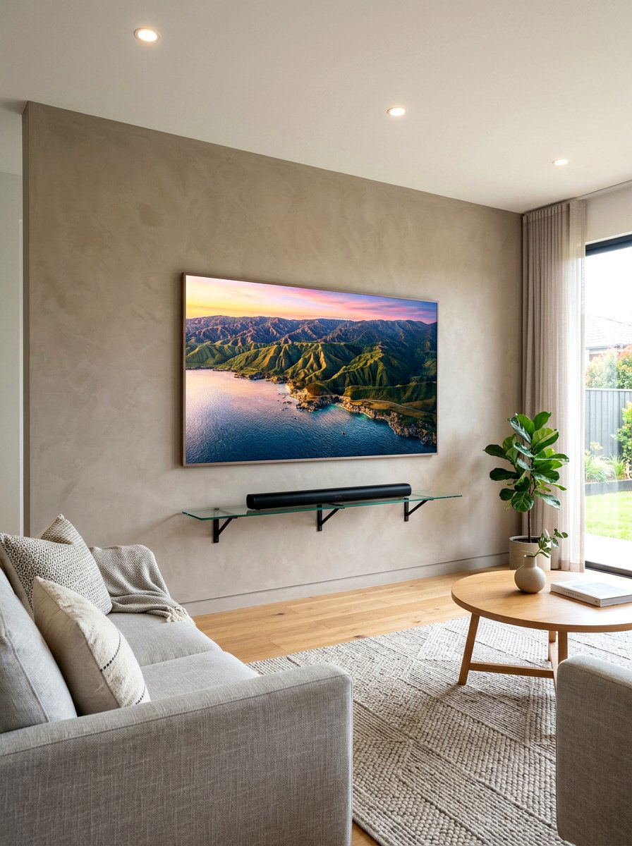 Media Wall With Hidden Wires - 30 built in media wall ideas