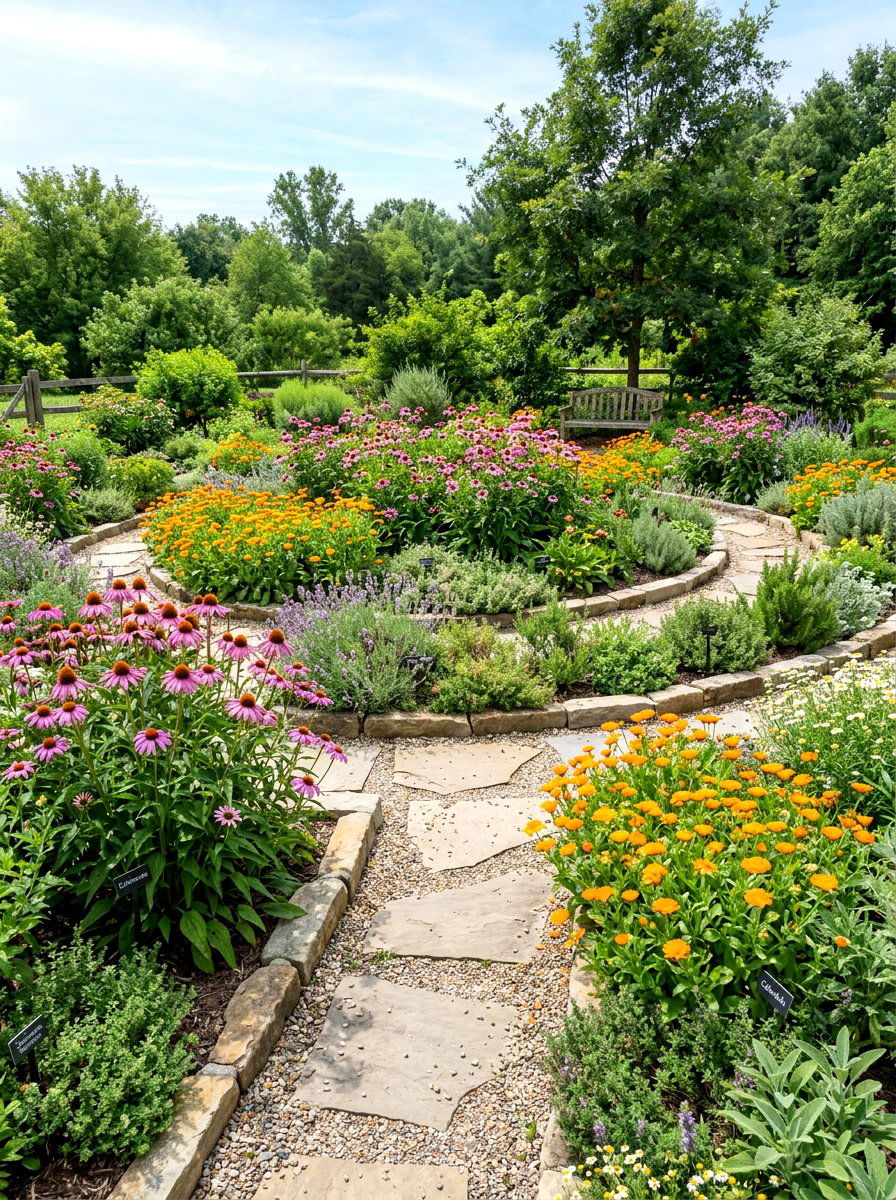 Medicinal Herb Garden - 30 edible landscaping ideas