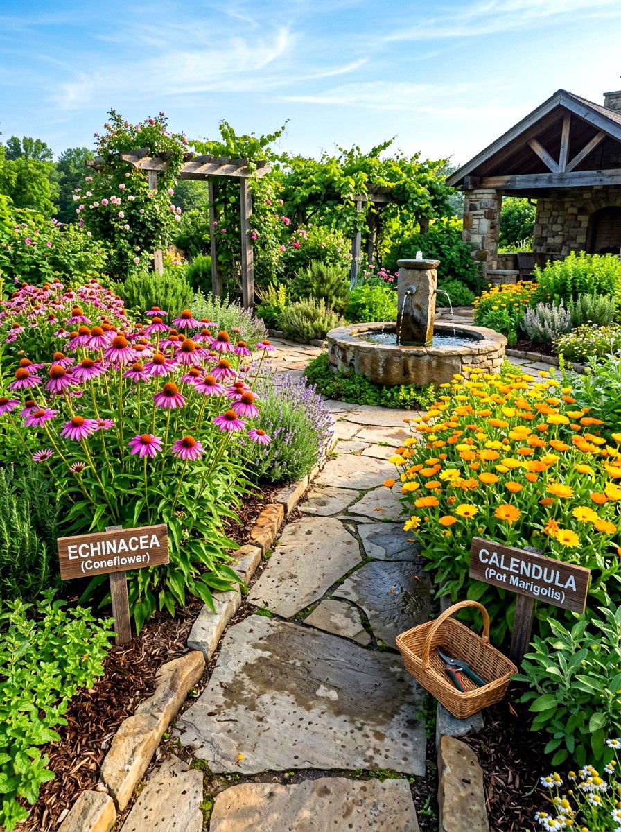 Medicinal Herb Garden - 30 simple herb garden ideas