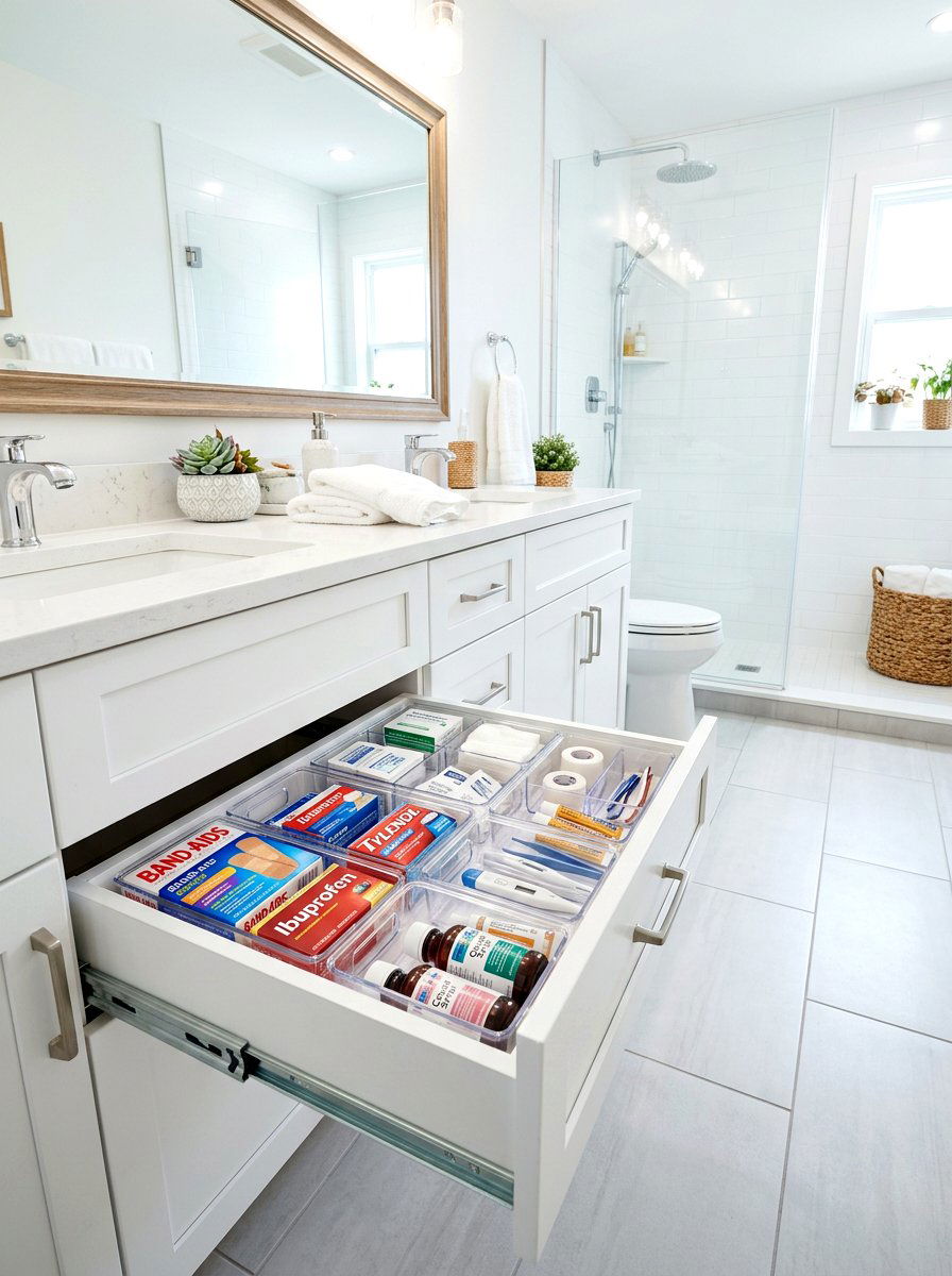 Medicine Drawer Organizer Trays - 30 bathroom drawer inserts ideas