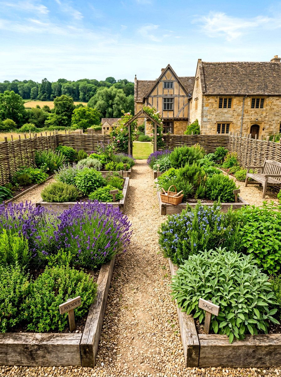 Medieval Herb Garden - 30 cloister garden ideas