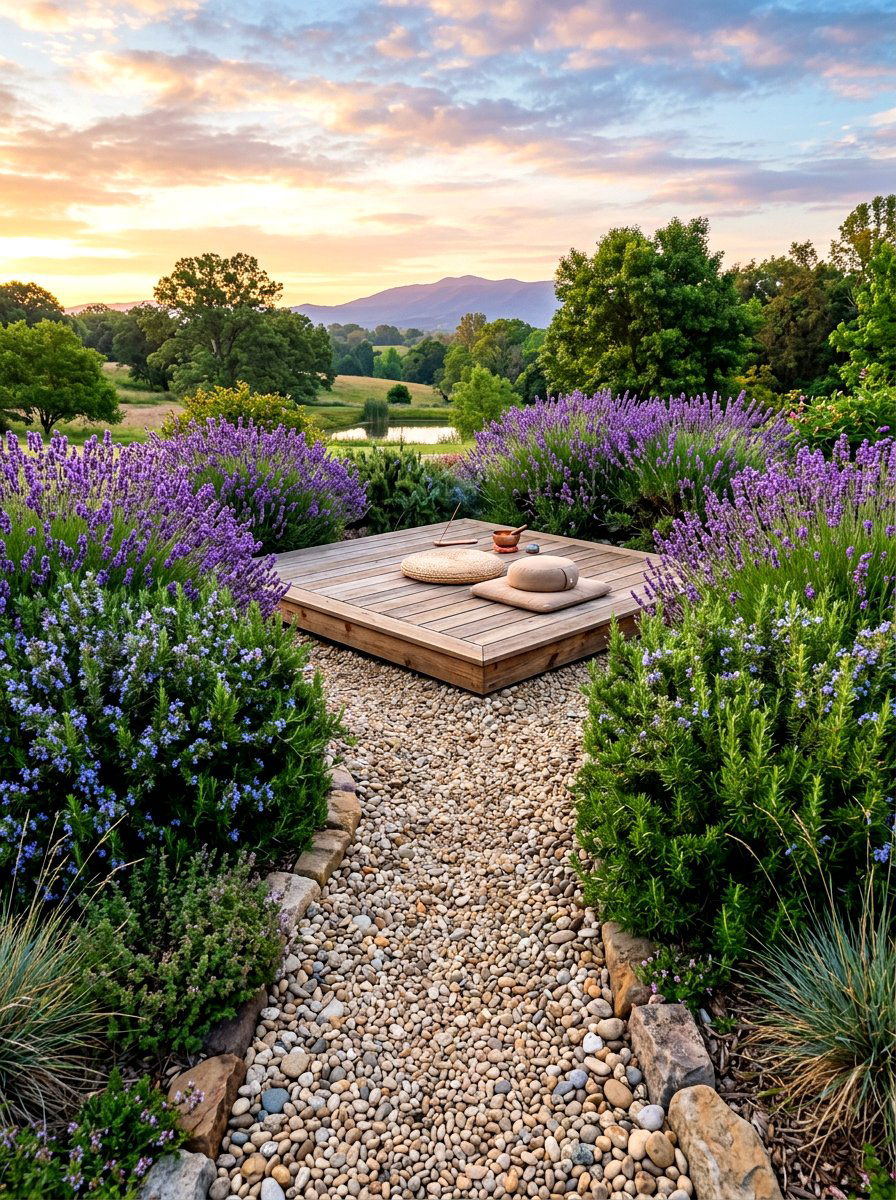 Meditation Garden Deck - 30 backyard yoga deck ideas