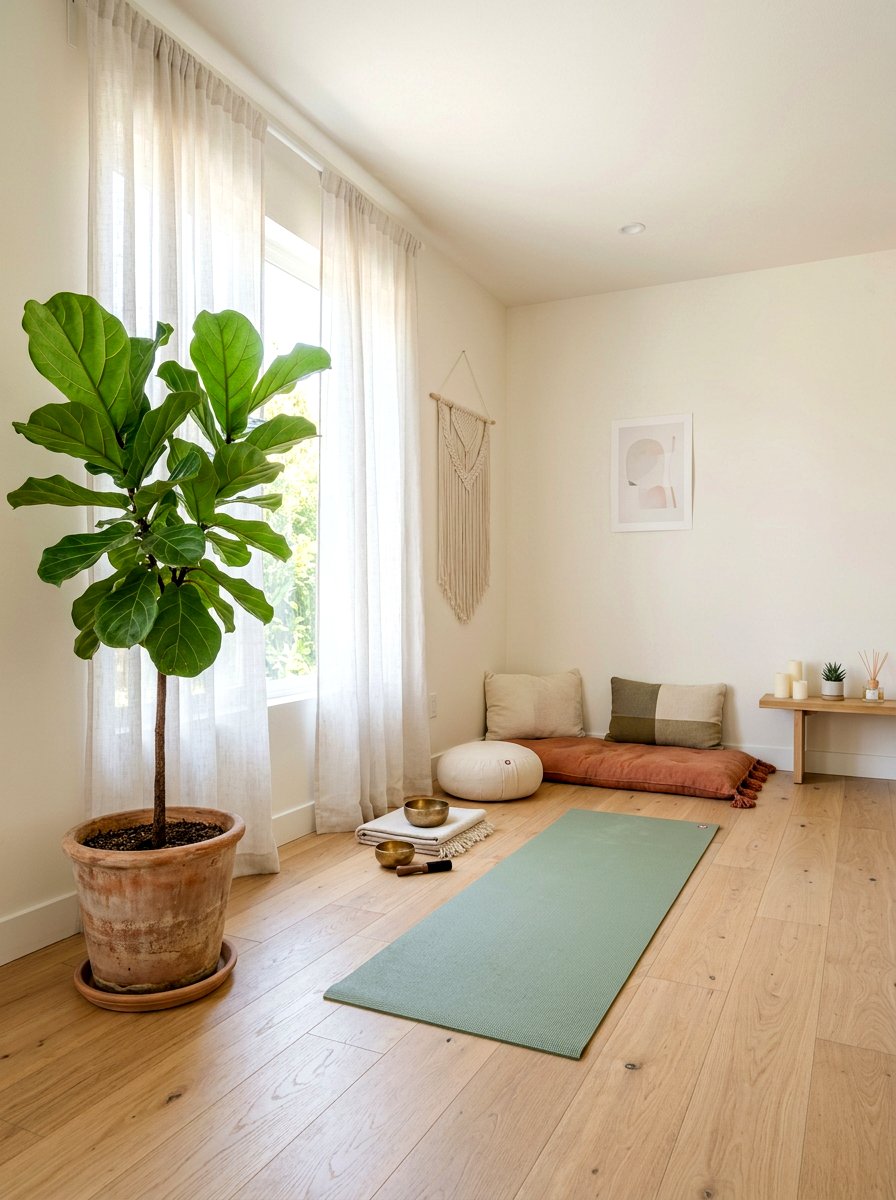 Meditation Room Fiddle Leaf Fig - 30 fiddle leaf fig decor ideas