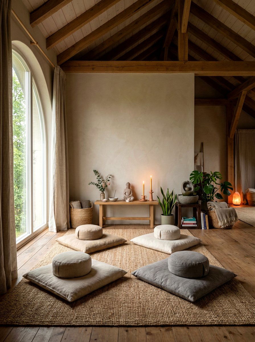 Meditation Space Loft - 30 upstairs loft ideas