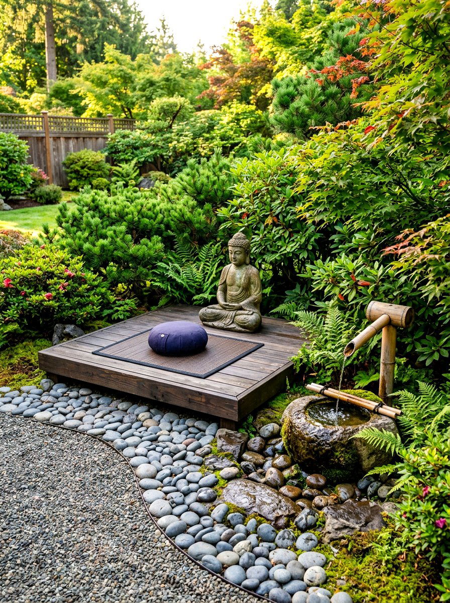 Meditation Zen Corner - 30 backyard zoning ideas