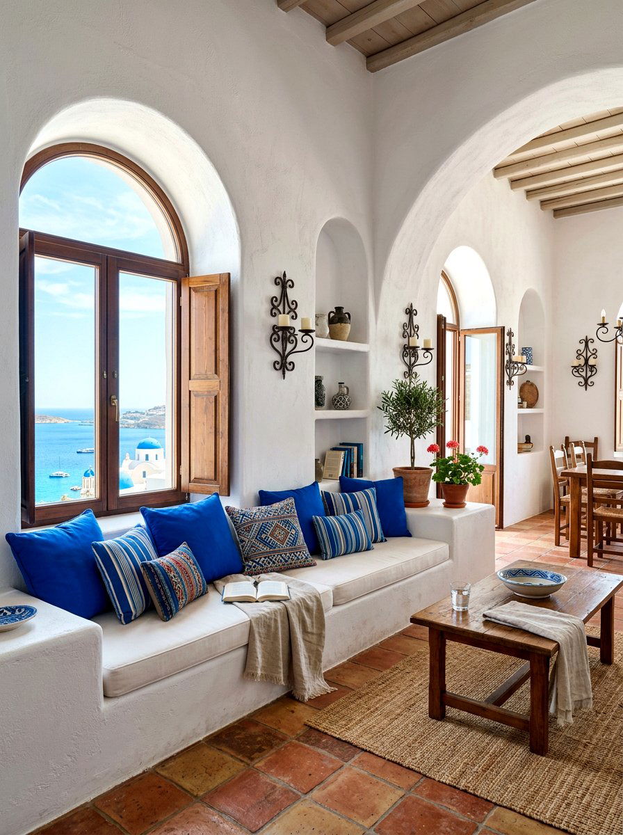 Mediterranean Blue Haven - 30 resort bedroom ideas