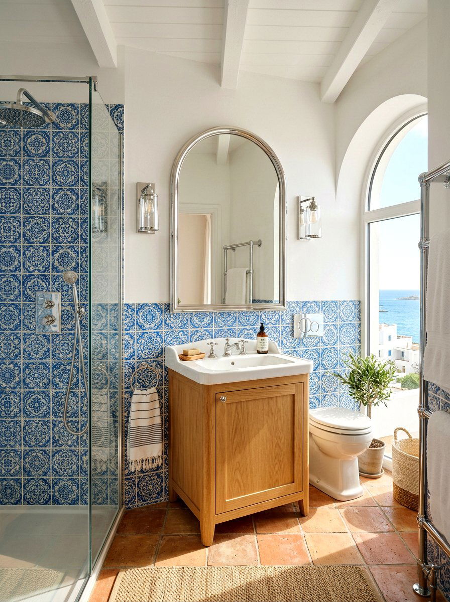 Mediterranean Chrome Bathroom - 30 chrome bathroom ideas
