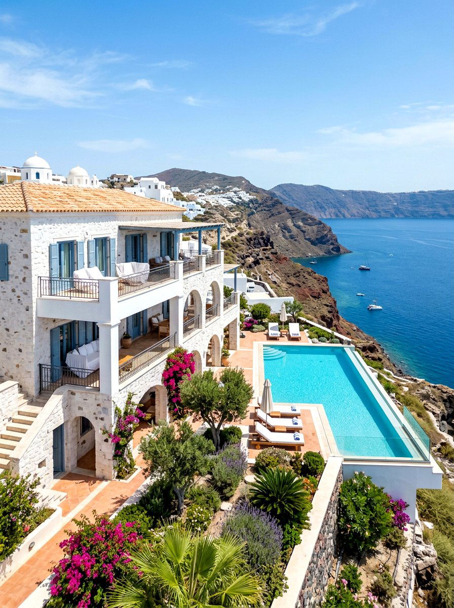 Mediterranean Coastal Home - 30 Mediterranean house exterior ideas