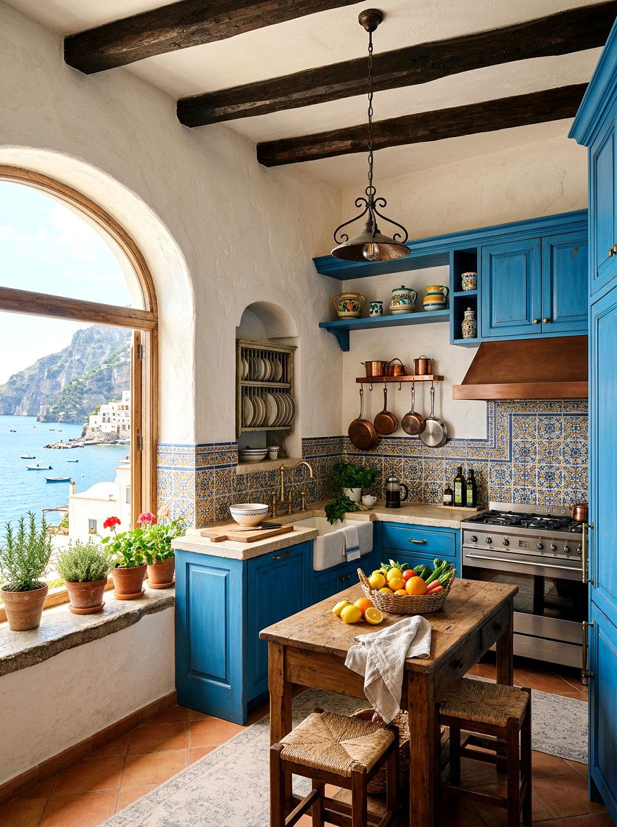 Mediterranean Coastal Kitchen - 30 coastal kitchen ideas