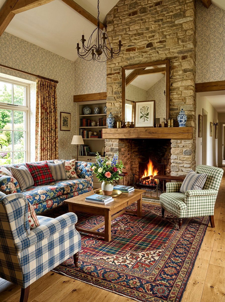 Mediterranean Country Manor - 30 country manor living room ideas