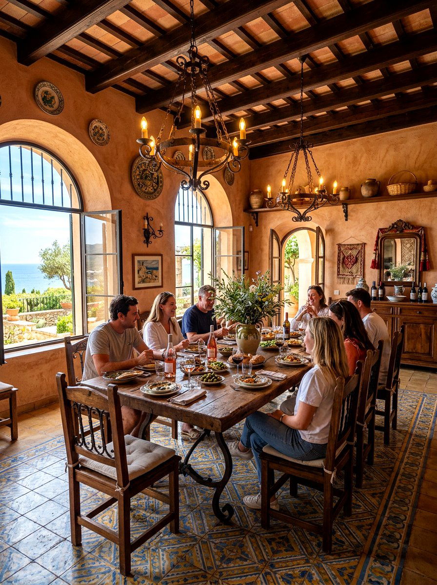 Mediterranean Dining Room - 30 viral dining room ideas