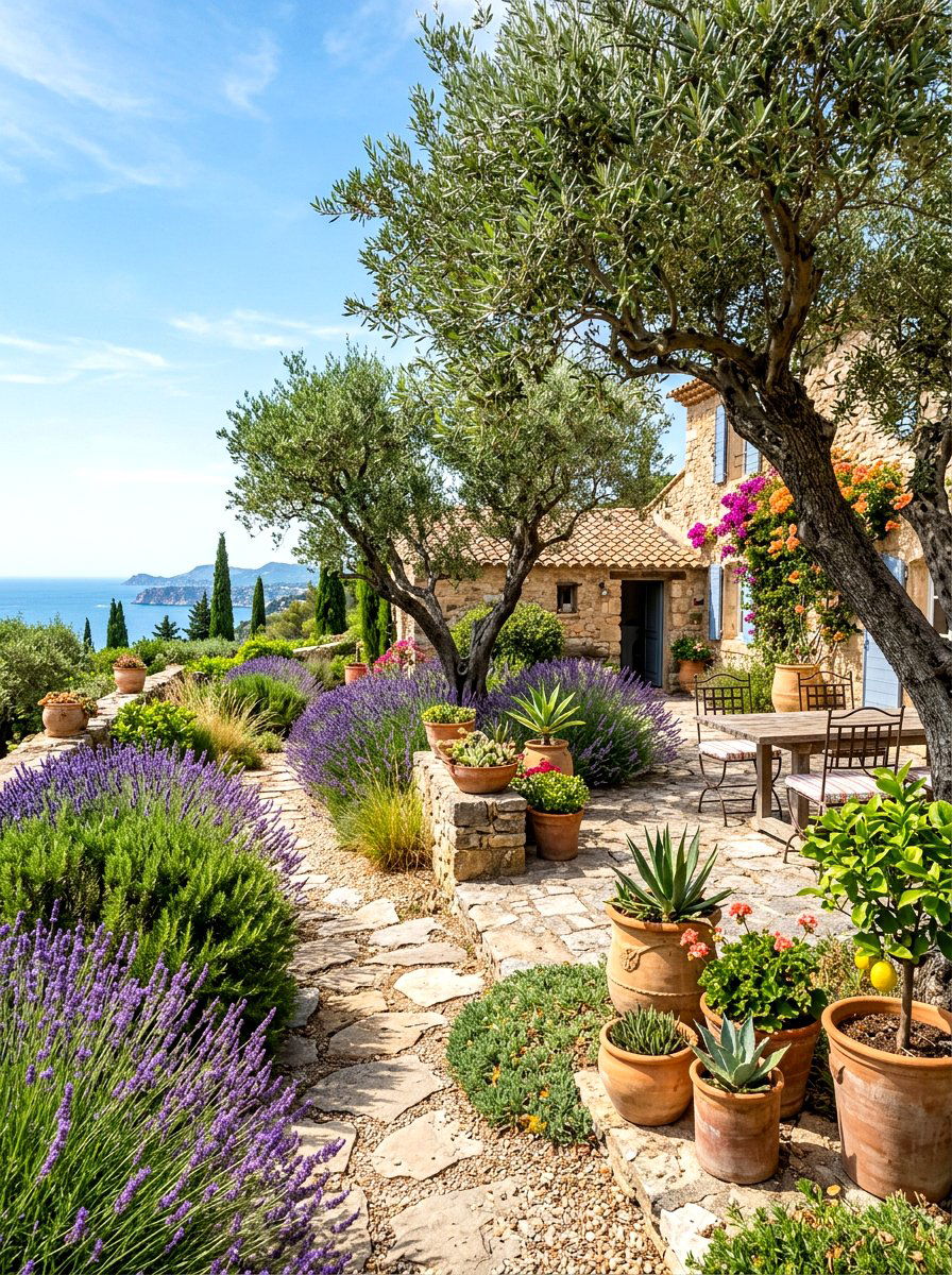 Mediterranean Drought Tolerant Yard - 30 low water front yard ideas