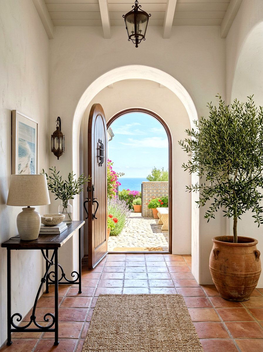 Mediterranean Entry Arch - 30 arched doorway entry ideas