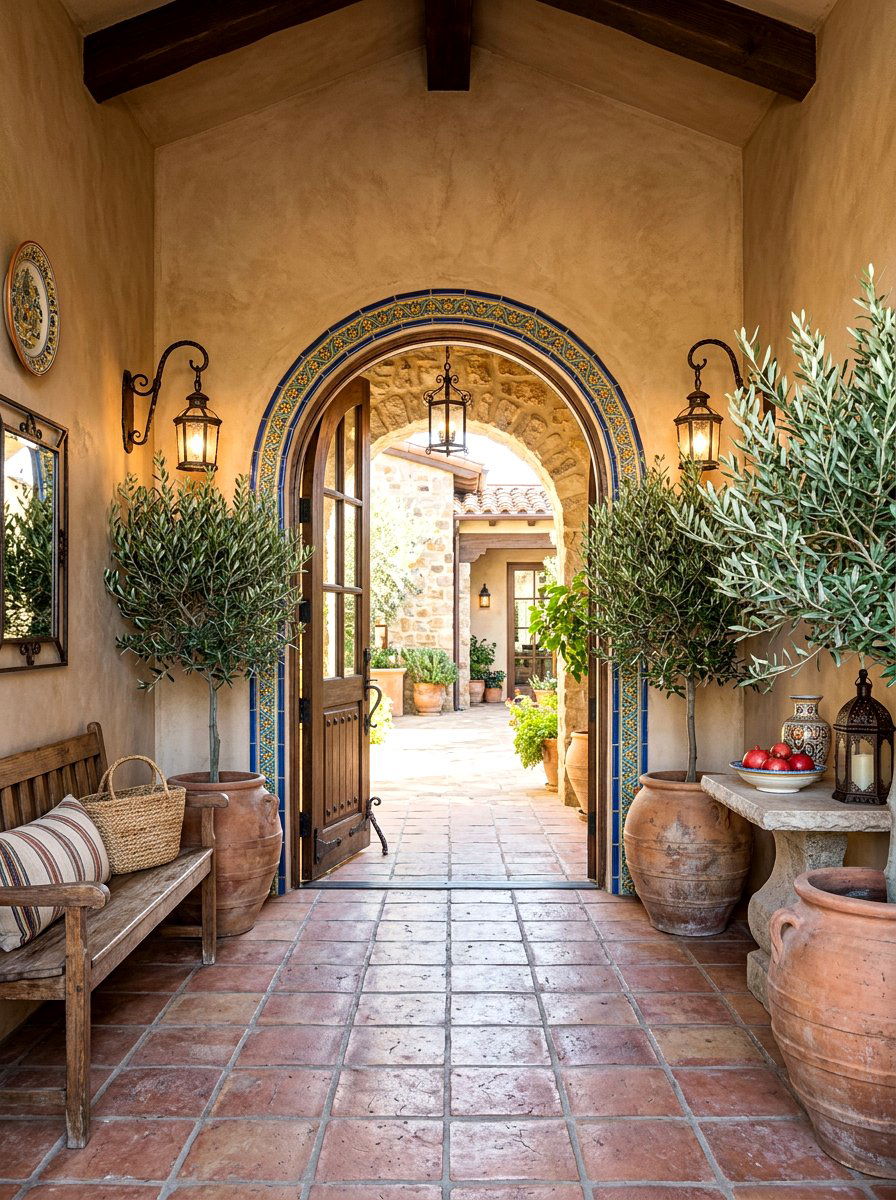 Mediterranean Entryway Arch - 30 classic entryway ideas