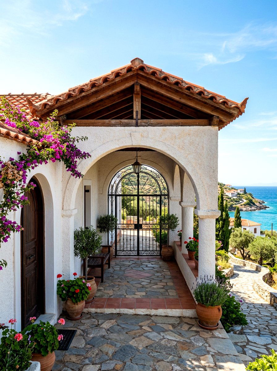 Mediterranean Front Porch Roof - 30 front porch roof ideas
