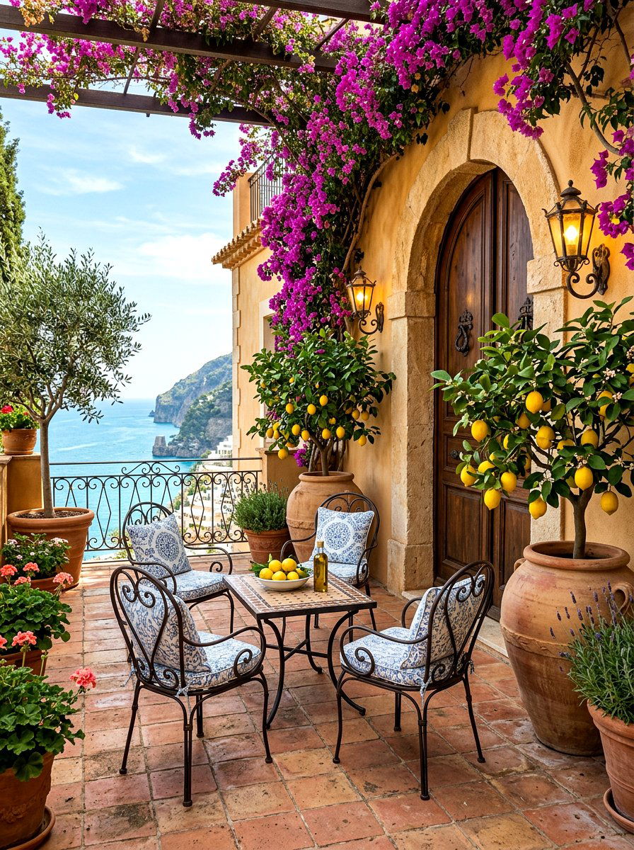 Mediterranean Front Porch Style - 30 charming front porch ideas aesthetic