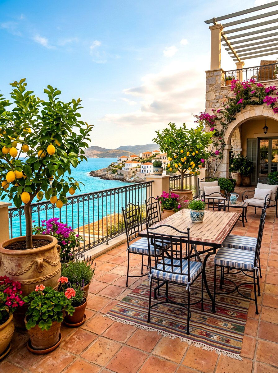 Mediterranean Inspired Deck - 30 deck decorating ideas