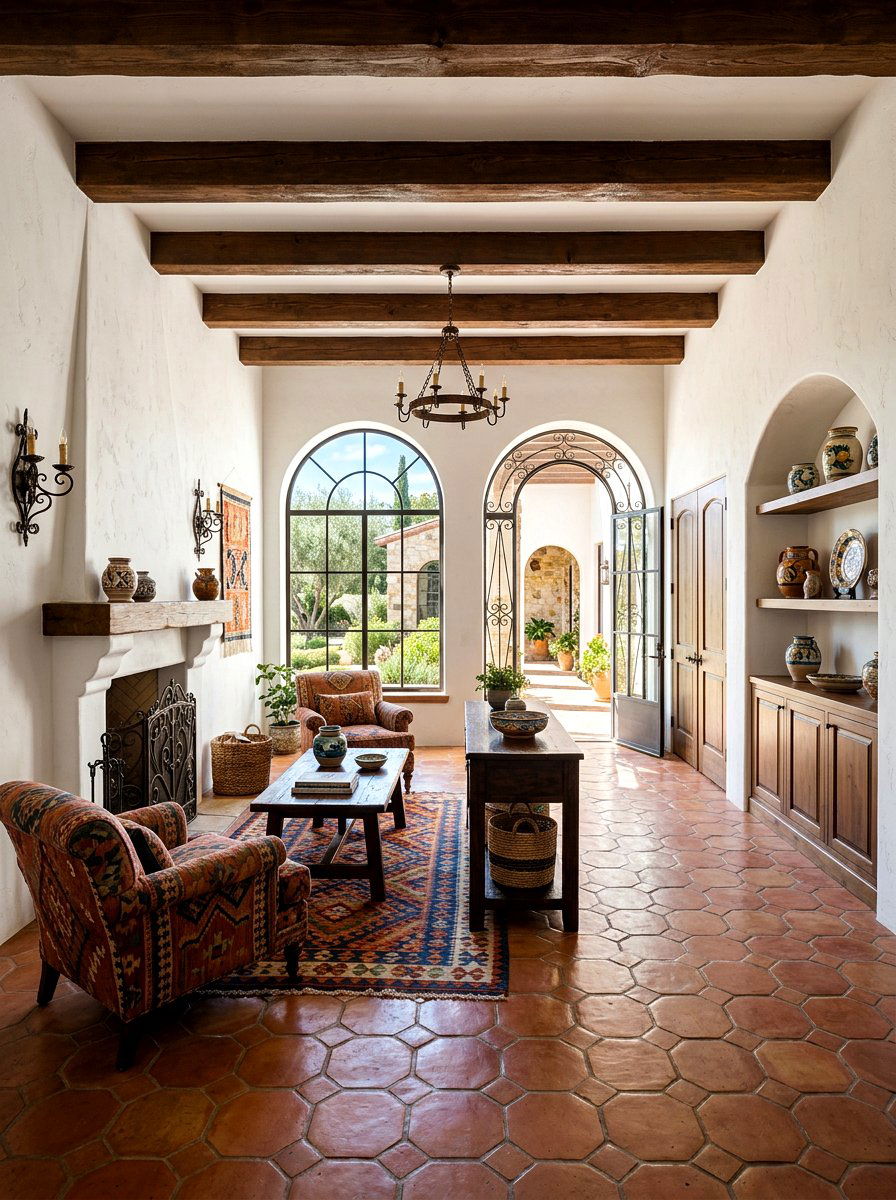 Mediterranean Keeping Room - 30 keeping room ideas